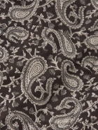 Nanushka - Bodil Camp-Collar Paisley-Print Cotton-Voile Shirt - Black