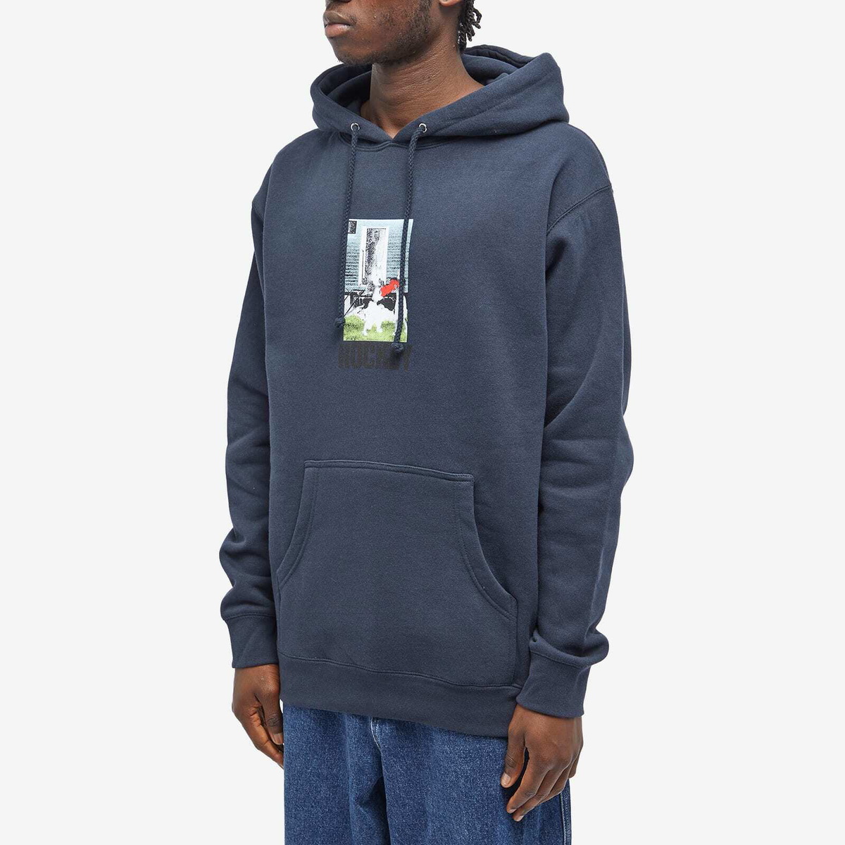 HOCKEY Men's Front Yard Hoodie in Navy