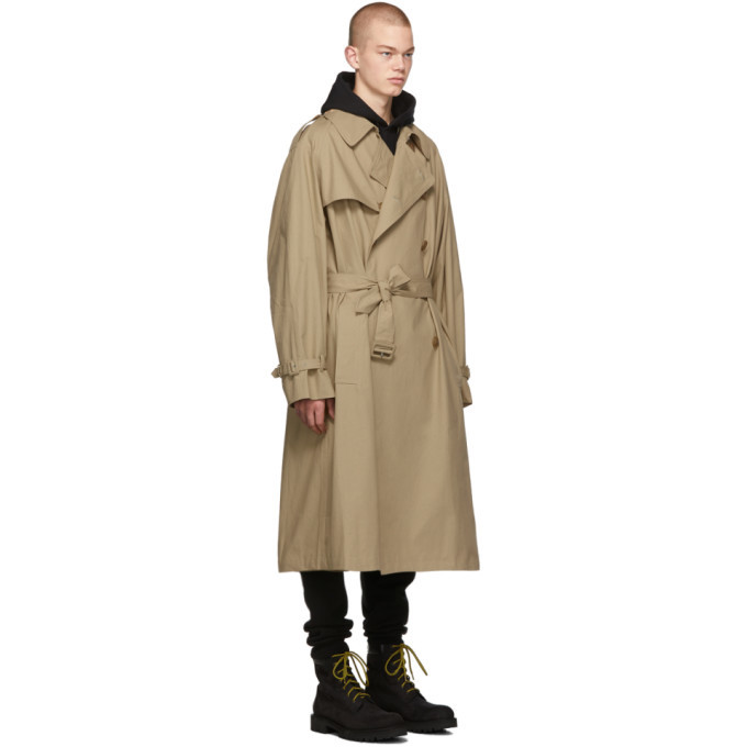VETEMENTS Beige New Classic Trench Coat Vetements