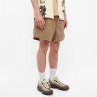 Pleasures Men's Chaise Plaid Short in Brown