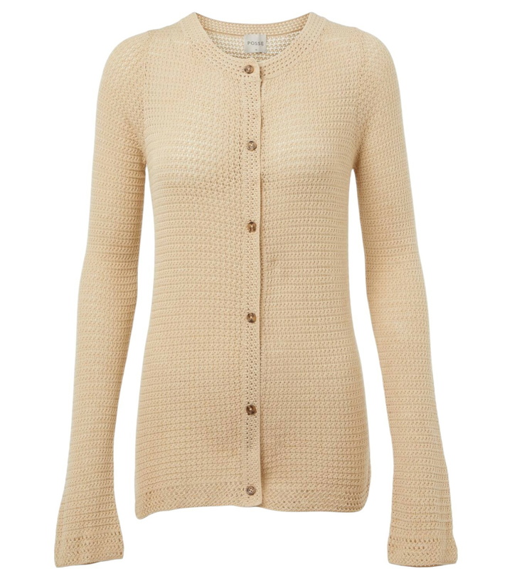 Photo: Posse Lennon crochet cotton-blend cardigan