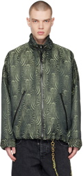 Song for the Mute Green Jacquard Jacket