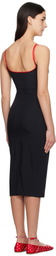 Paris Georgia Black & Red Parker Midi Dress