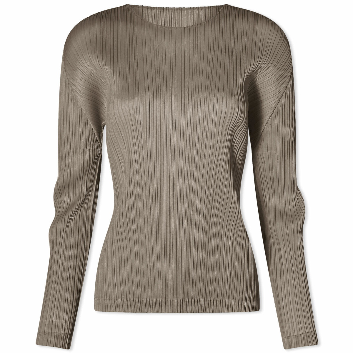 Pleats Please Issey Miyake Gray Basics Shirt Pleats Please Issey