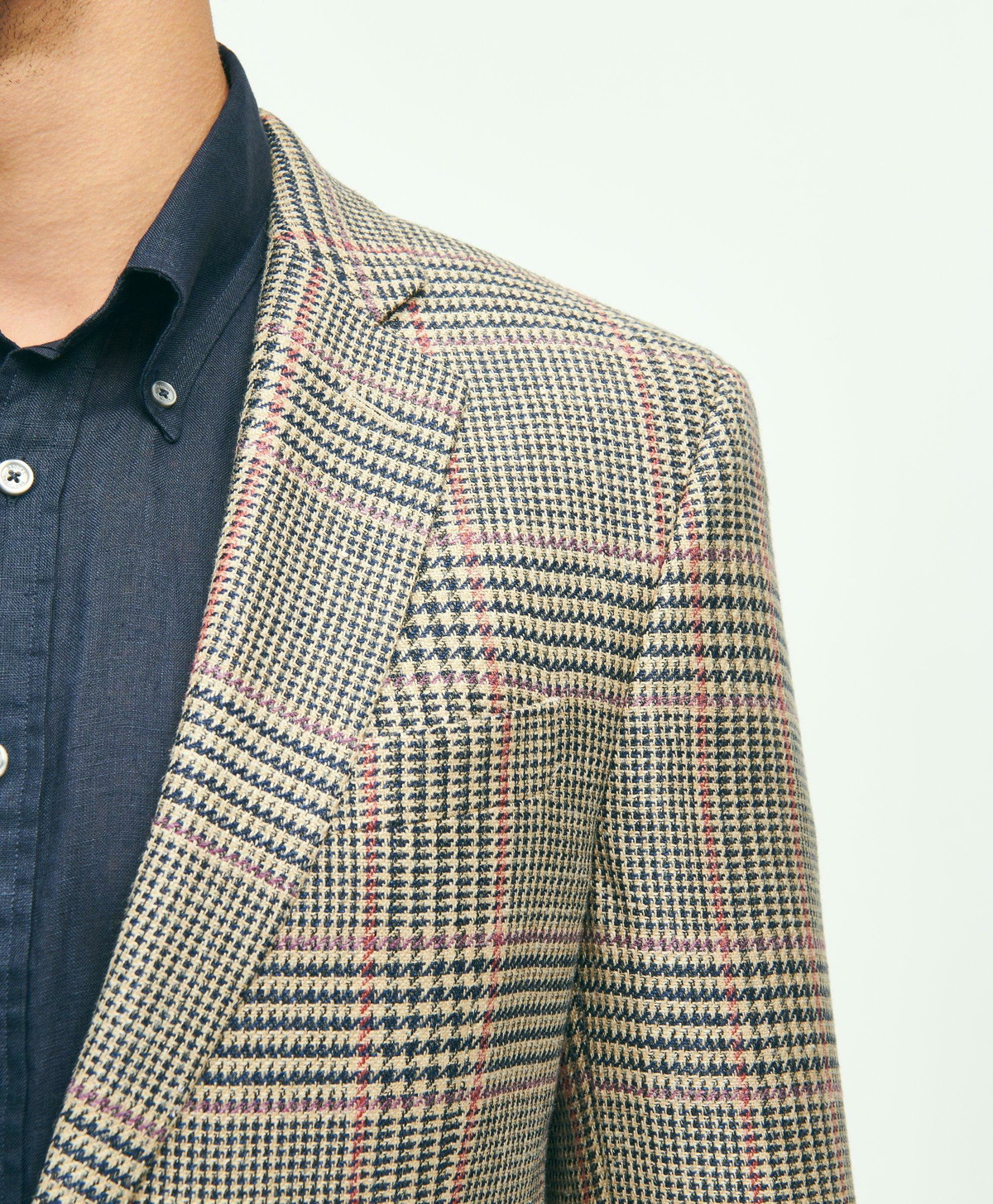 Regent Classic-Fit Linen Herringbone Blazer