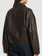ST.AGNI Cocoon Leather Jacket