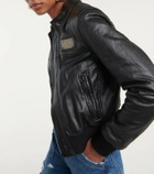 Dolce&Gabbana Logo leather jacket