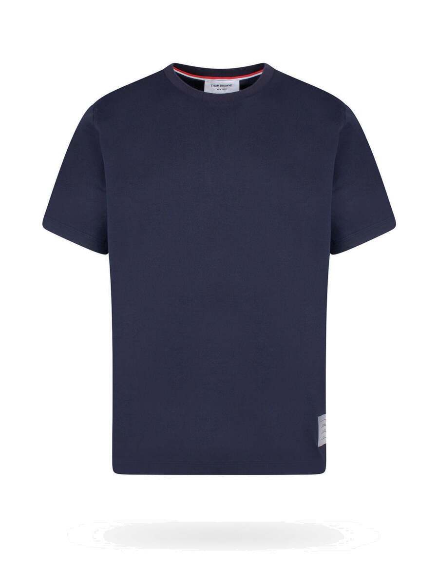 Thom Browne Men Midnight Blue Cotton Blend Oversize Shirt main image 1