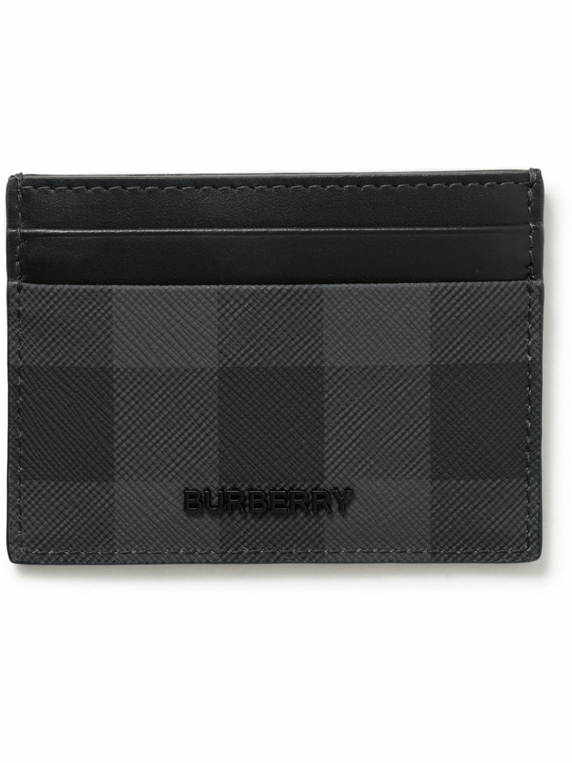 BURBERRY: Lola credit card holder in leather and coated cotton
