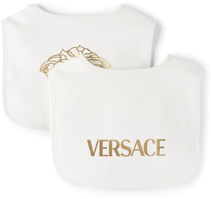 Photo: Versace Baby White Medusa Logo Bib