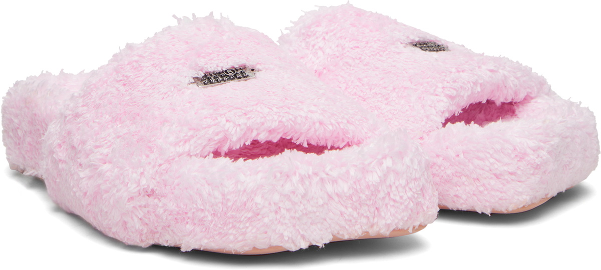 MM6 Maison Margiela Pink Spugna Vichy Sandals