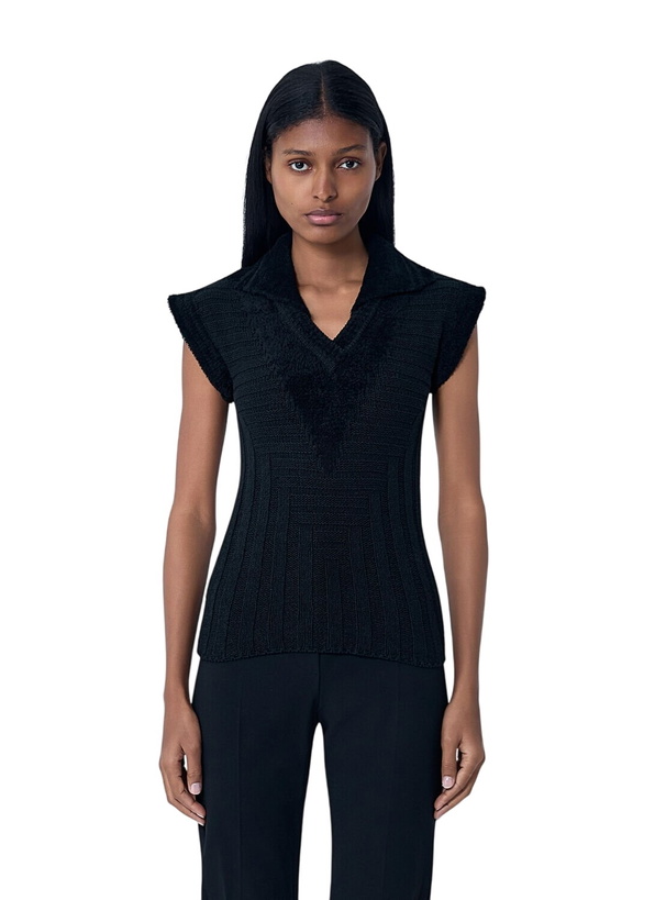 Photo: Kiko Kostadinov Quimby Knitted Polo Vest