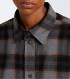 Róhe Checked cotton flannel shirt
