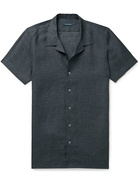 THOM SWEENEY - Camp-Collar Linen Shirt - Gray