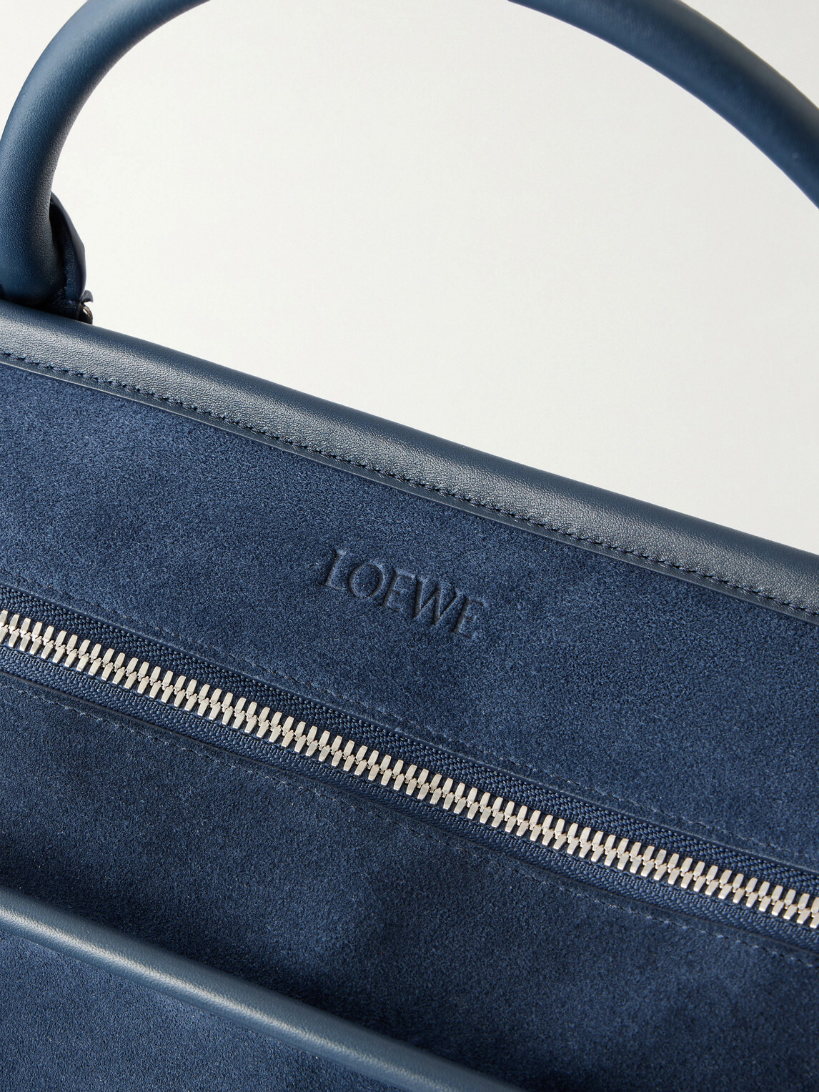 LOEWE - Amazona 180 Leather-Trimmed Suede Tote Bag