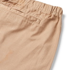 John Elliott - Tie-Dye Cotton-Twill Belted Shorts - Neutrals