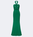 Elie Saab Crêpe halterneck gown