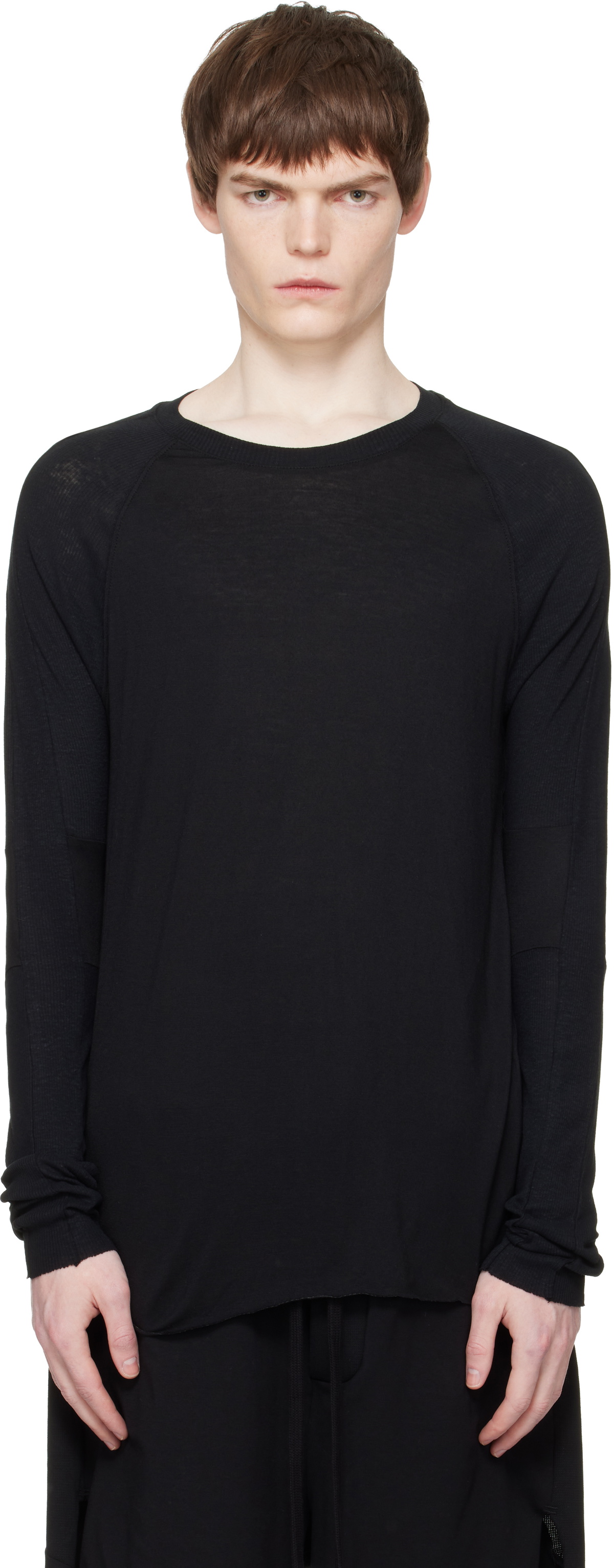 thom/krom Black M TS 833 Long Sleeve T-shirt thom/krom
