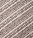 The House of Lyria Gurghi striped wool and cotton cushion