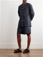 TEKLA - Birkenstock Organic Cotton-Poplin Pyjama Shirt - Gray