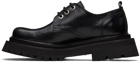 AMI Alexandre Mattiussi Black Round-Toe Derbys