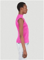 High-Neck Sleeveless Top in Pink