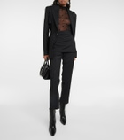 Givenchy - 4G jacquard-knit tulle bodysuit
