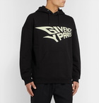 Givenchy - Glow-in-the-Dark Logo-Print Loopback Cotton-Jersey Hoodie - Black