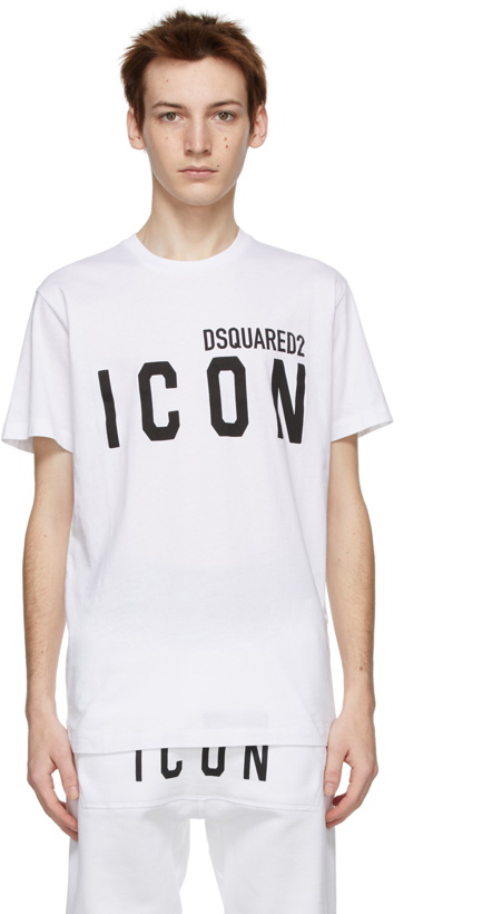 Photo: Dsquared2 White 'Icon' T-Shirt