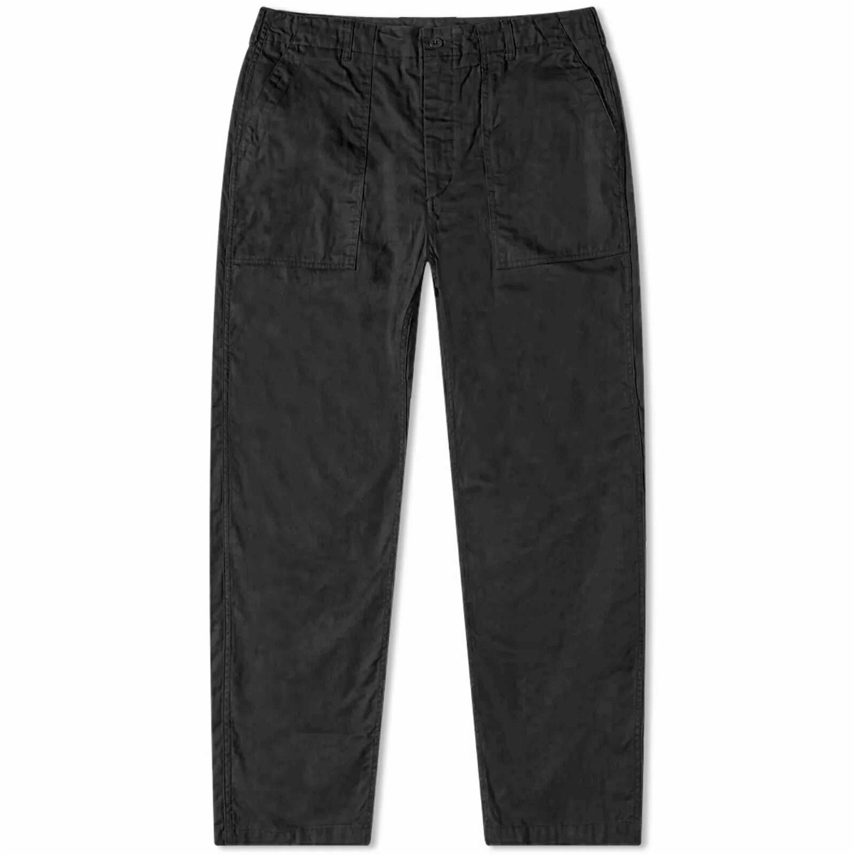 Photo: Engineered Garments Men's Workaday Fatigue Pant in Black Reverse Sateen