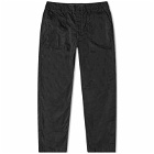 Engineered Garments Men's Workaday Fatigue Pant in Black Reverse Sateen