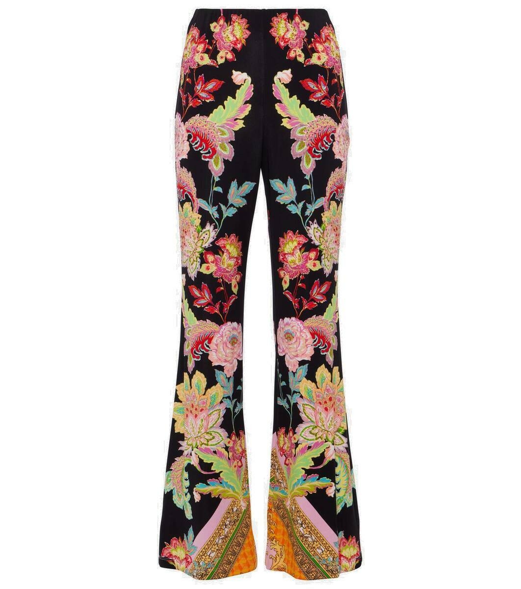 Photo: Camilla Floral high-rise jersey flared pants