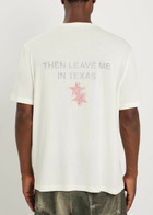 Cole Buxton Paris Texas Printed Cotton T-shirt White