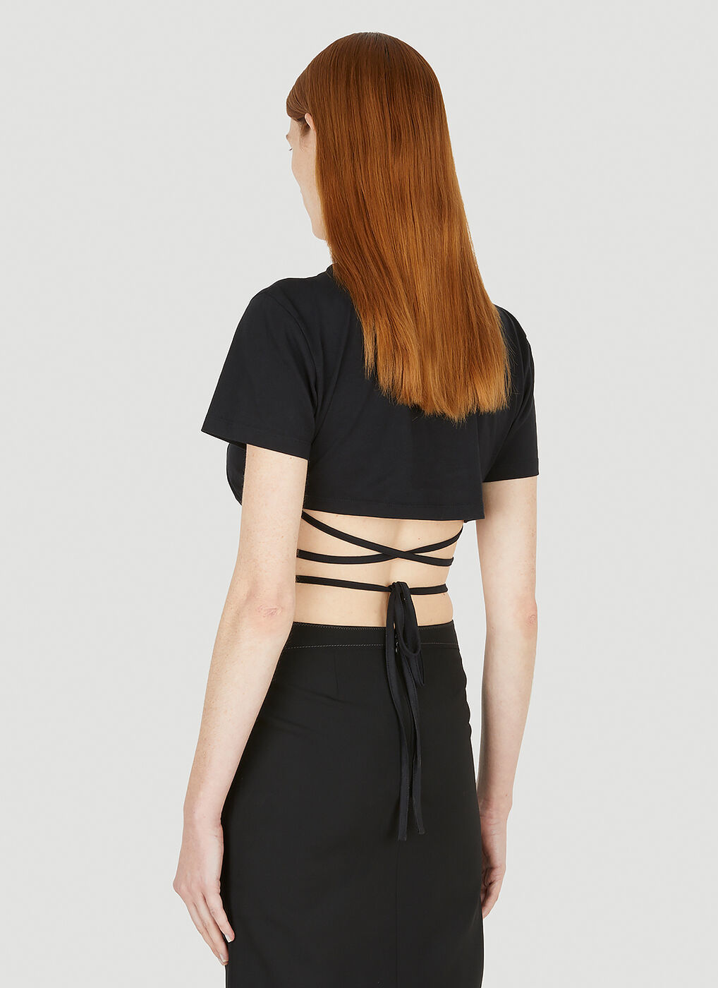 Tシャツ・カットソー [JACQUEMUS]Le Baci T-Shirt Le T-Shirt Baci in Black Jacquemus