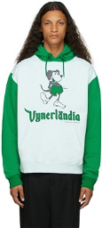 Vyner Articles Green & White Graphic Hoodie