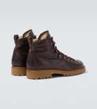 Eleventy Leather lace-up boots