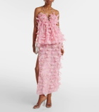 Susan Fang Floral midi skirt