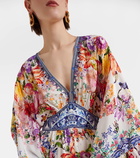 Camilla Floral silk crêpe maxi dress