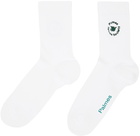 Palmes Two-Pack White Low Socks