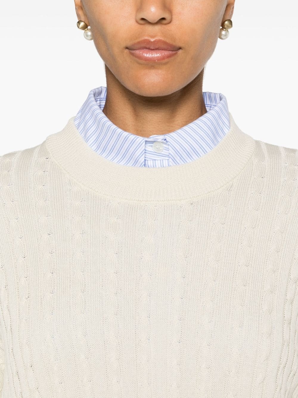 PEUTEREY - Cotton Crewneck Sweater