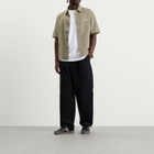 Bound Men's Gingham Cropped Shirt in Olive