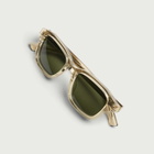 Gucci Men's GG2247S Lettering Sunglasses in Beige/Green