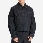 Jacquemus Men's Indigo Wash Denim Jacket in Dark Navy
