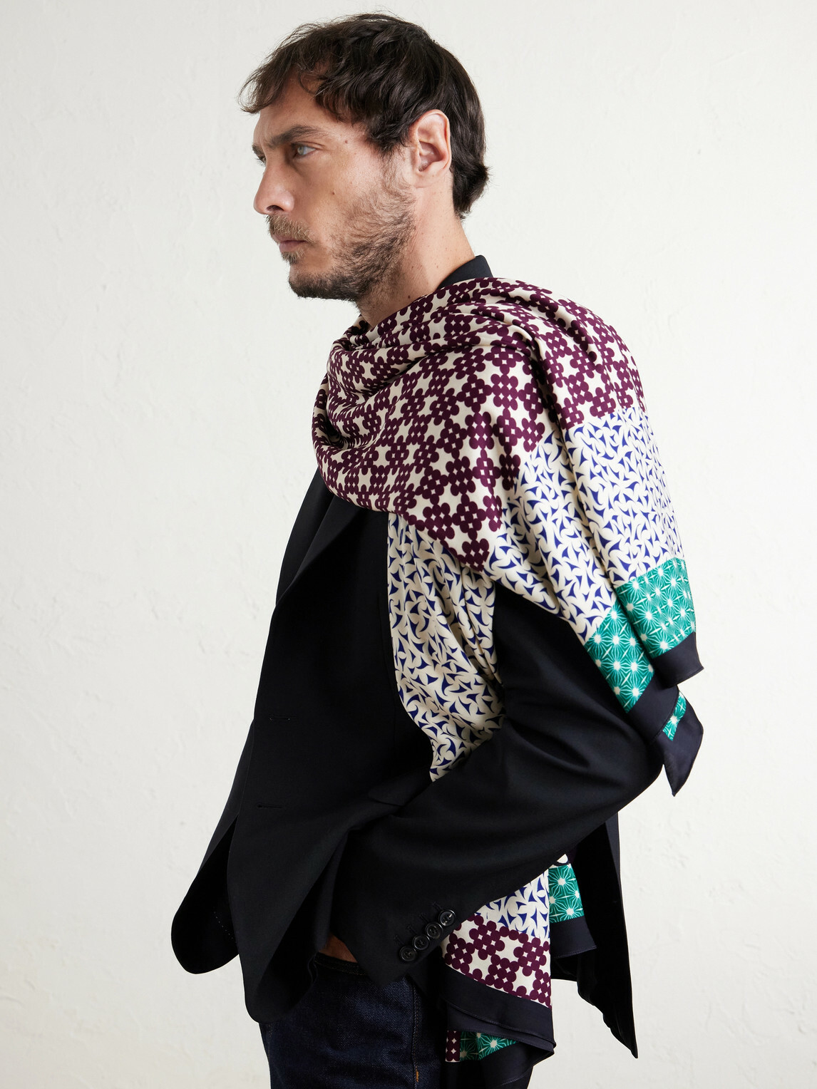 Dries Van Noten - Printed Satin Scarf Dries Van Noten