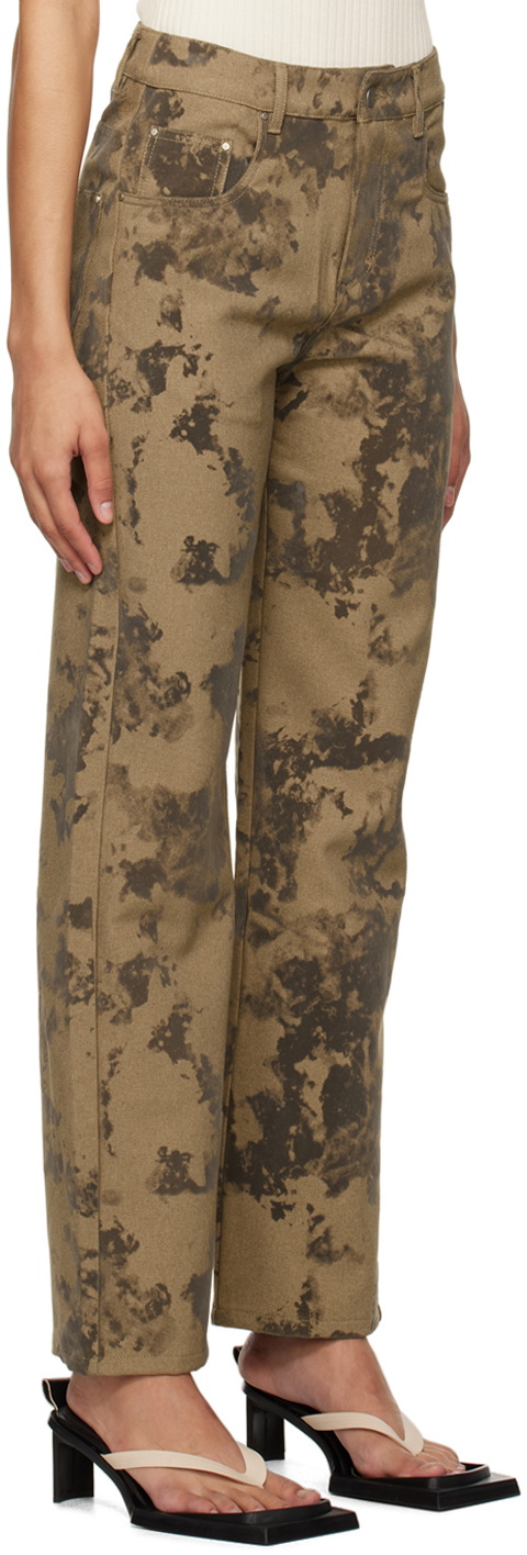 WYNN HAMLYN Tan Burn Out Jeans