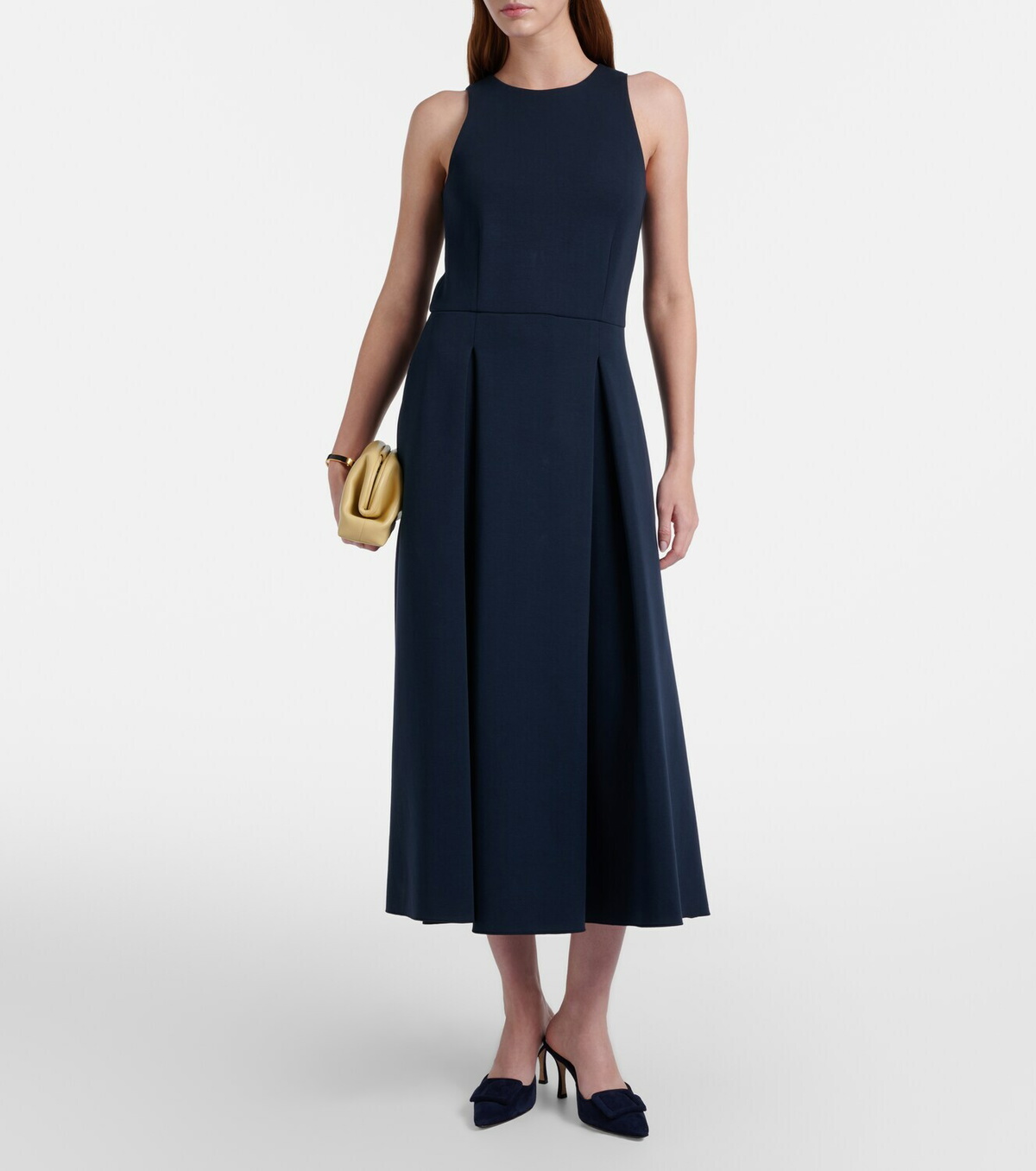 'S Max Mara Cannone cotton-blend jersey midi dress