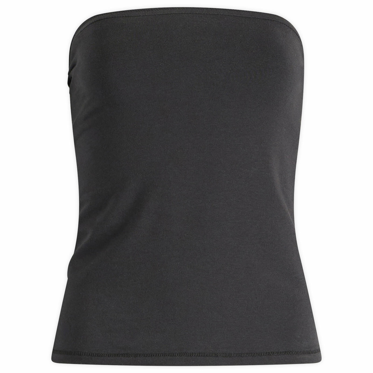 SKIMS Women's Cotton Jersey Tube Top in Soot
