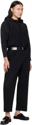 132 5. ISSEY MIYAKE Black & Silver Standard Reversible Belt