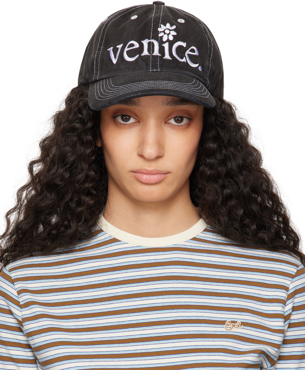 ERL Black 'Venice' Cap ERL
