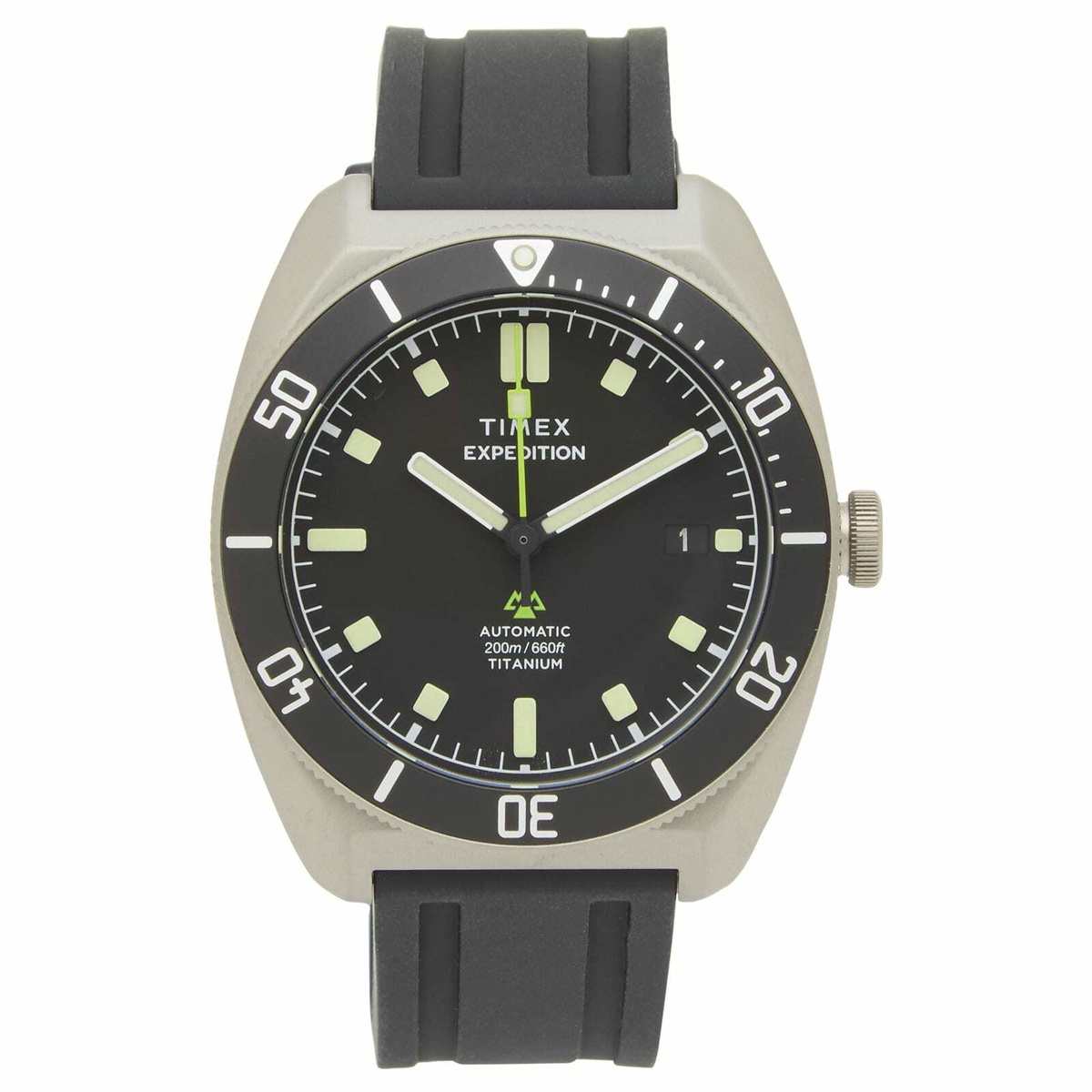 Timex Expedition Pioneer Titanium Automatic Watch in Black 